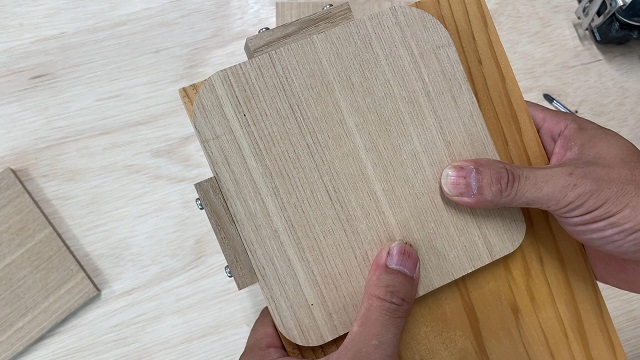 自作のR加工コーナー治具