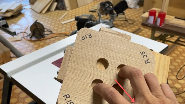 自作のR加工治具